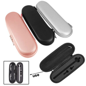 Durable Storage Box Mesh Zipper Pocket Protective PVC Bag For Apple Pencil 1 2 Rose gold_pencil1-2