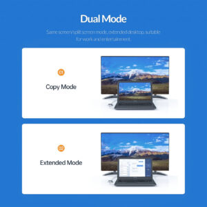 Hub Usb 3.0 to Dual Hdmi Usb Adapter Portable Converter Black