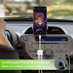 2-in-1 C Type Adapter Usb C 3.5mm Jack Earphone Audio Cable For Galaxy S21 S20 Fe Note 20 Ultra Note 10 Plus type*C+type*C interface