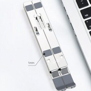 Computer Brackets Aluminum Alloy Foldable Height Adjustable Laptop Stand Silver