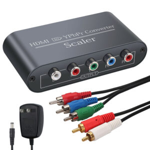 Hdmi-compatible To 1080p Component Video Ypbpr 3rca Rgb Unidirectional Converter Black