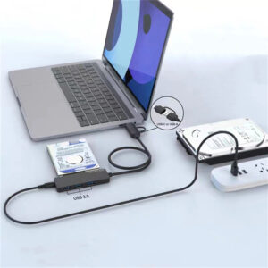 USB C/USB A To SATA Adapter External SSD/HDD Cable Drive-Free USB3.0 5Gbps Transfer With Status Indicator