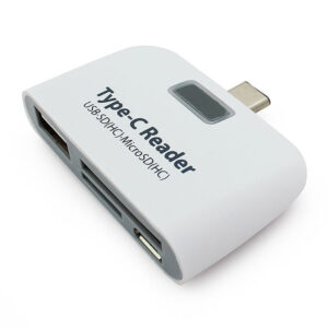Type-c  3.1  Hub Usb3.1 Type C To Usb2.0 Card Reader SD/TF Type-c Hub OTG Card Reader Black
