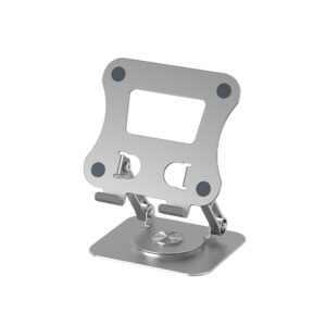 P06 Cell Phone Stand Swivel Foldable Desktop Phone Holder Tablet Stand Dock For Desktop Kitchen Home Office silver