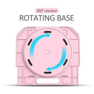 Multi-Angle Adjustment PC Bracket/Holder Rotating Laptop Stand Flexible with Turntable Attach Phone Bracket White (without turntable)