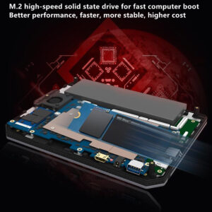 7-inch Mini Portable Laptop Business Office Learning Cpu 8GB+512GB Laptop EU Plug