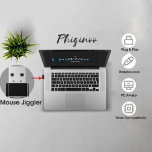 Automatically Mouse Jiggler Mover Undetectable Usb Port Shaker Simulate Mouse Movement For Computer Laptop black