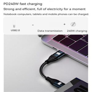 PD240W Fast Charging Cable Type-c Double-headed Data Cable