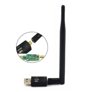 300mbps 5dbi Usb Wifi Adapter Mini Dongle External Wireless Lan Network Card Compatible For Win 7 8 10 Pc Computer black