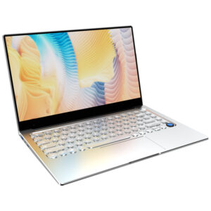 14""Laptop  Retro Round Keyboard 3867U Laptop 8G RAM Gaming Notebook Business Fingerprint Netbook Silver_8 + 128G