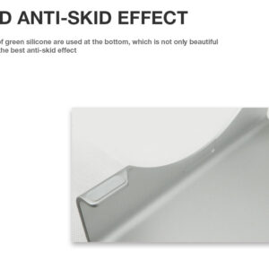 Portable Computer Stand Aluminum Laptop Stand Desk Dock Holder Bracket for Apple iMac/Tablet/ MacBook Pro/PC/Notebook Base Silver large size 490*215*50MM