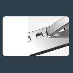 N8 Laptop Stand Aluminum Alloy Computer Folding Riser Adjustable Laptops PC Tabletop Mount For Notebook Tablet Computer N8 gray (die-cast paint)