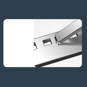 N8 Laptop Stand Aluminum Alloy Computer Folding Riser Adjustable Laptops PC Tabletop Mount For Notebook Tablet Computer N8 gray (die-cast paint)