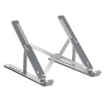 N8 Laptop Stand Aluminum Alloy Computer Folding Riser Adjustable Laptops PC Tabletop Mount For Notebook Tablet Computer N3 silicone silver