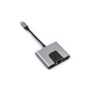 USB C To Ethernet Adapter Network Converter Plug & Play Type-C High Speed 100Mbps Ethernet Adapter USB C To 3.5Mm Audio Converter PC Fast Charging Expansion Base