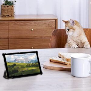 10.4 Inch Tablet Case Compatible For Onn 10.4 Tablet Pro Multi-Angle Viewing Stand Case Protective Cover black