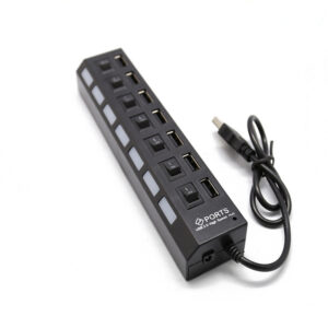 Usb 7 Port Independent Switch With Light Hub With Line Splitter Hub Extender