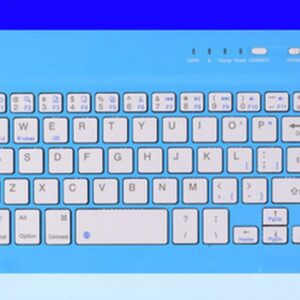 Slim Portable Mini Wireless Bluetooth Keyboard for Tablet Laptop Smartphone iPad 9.7/10.1 inch white