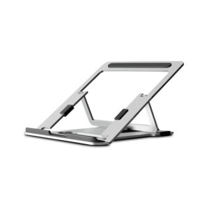 Multi Function Alluminum Alloy Portable Laptop Holder Folding Computer Riser Cooling Cooling Holder Silver grey