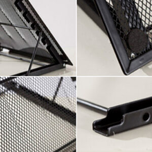 Multifunction Mesh Ventilated Adjustable Laptop Stand Silver grey