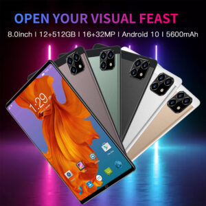 P80 Tablet Computer 1GB+16GB Eight-core CPU Dual SIM Card Dual Standby Tablet PC Silver (EU Plug)