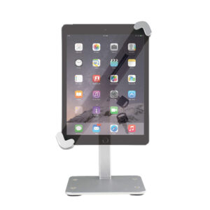 Aluminum Alloy Desk Tablet Stand Stable Cellphone Display Base Adjustable Bracket Holder Compatible for iPad silver