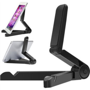 Universal Folding Lazy Bracket for iPad Mobile Phone Desktop Tablet Holder  black