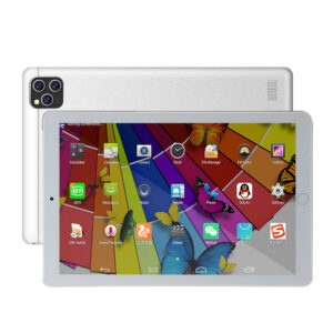 K10 Tablet Computer 10.1-inch HD Large Screen 1GB+16GB MTK6592 Eight-core CPU Tablet Silver (UK Plug)