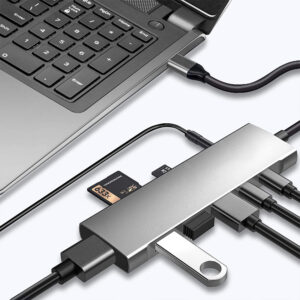 9-in-1 Adapter Cable Metal Usb C Hub Dual Display Pd Charging Type C Adapter