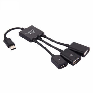 3 in1 Type-C Male to Female Micro OTG USB Port Adapter Cable for Android Phone Tablet USB Flash Disk Micro OTG
