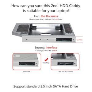 Notebook Optical Drive Hard Drive Bracket Sata3.0 Interface Changeable Panel Ssd Hard Drive Conversion Bracket 9.5MM