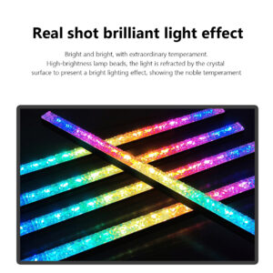 COOLMOON ARGB LED Strip Light With 5V 3Pin Small 4Pin Header Changing Light Speed DIY Lamp Bar Light Strip For PC Computer Case Chassis White