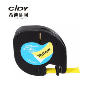 Exquisite Labeling Tape Waterproof Tag Sticker for Label Printer blue with black words
